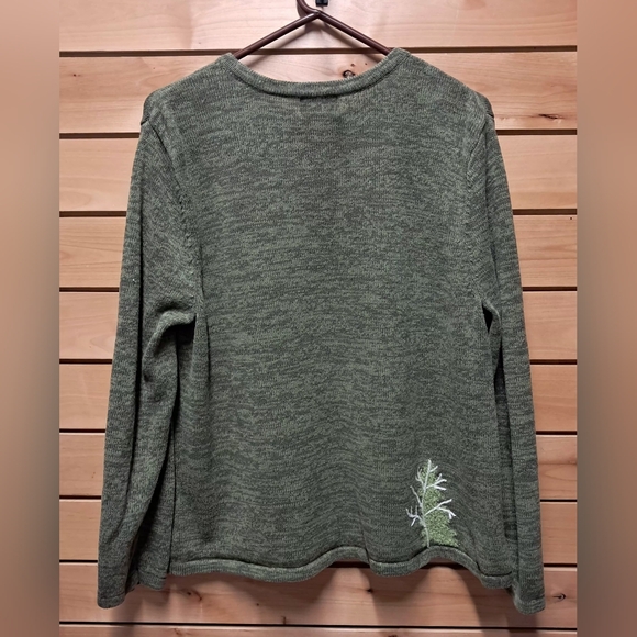 Breckenridge Embroidered Full Zip Sweater Size XL - Picture 3 of 4